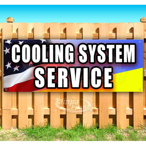 Cooling System 13 oz Banner Heavy-Duty Vinyl Single-Sided with Metal Grommets 